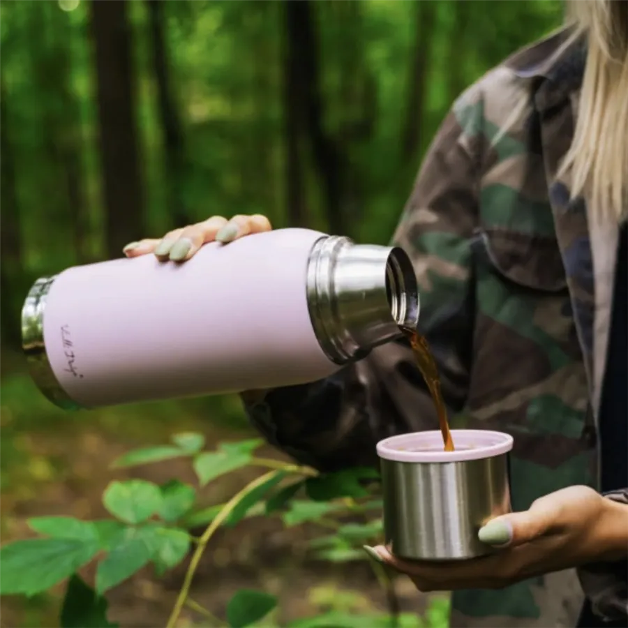 Vialli Design turistická termoska FUORI růžová 1 l / 27633