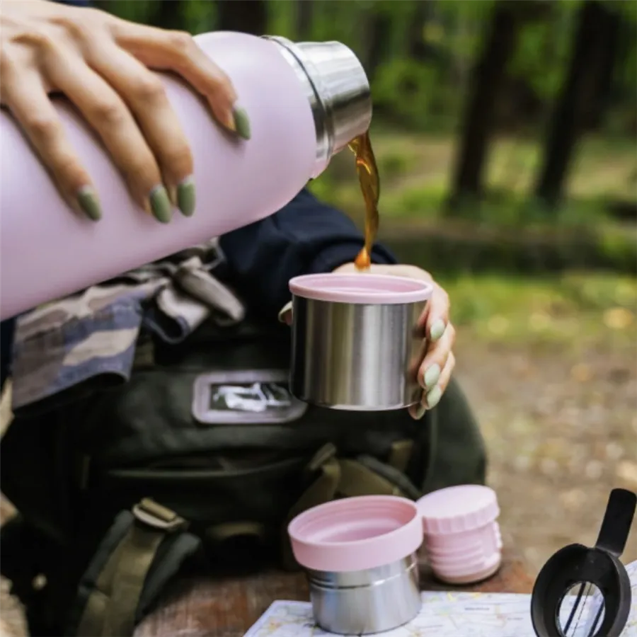 Vialli Design turistická termoska FUORI růžová 1 l / 27633