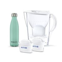 Filtrační konvice Brita Marella Cool bílá + 2 ks filtru Maxtra Plus + termoláhev