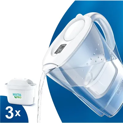 Brita Marella bílá filtrační konvice 2,4 l + 3 ks filtru Maxtra Pro Pure Performance