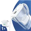 Brita Marella bílá filtrační konvice 2,4 l + 1 ks filtru Maxtra Pro Pure Performance