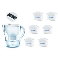 Filtrační konvice Brita Marella Cool bílá + 6 ks filtru Maxtra Plus