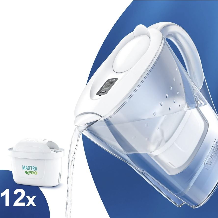 Levně Brita Marella bílá + 12 ks filtru Maxtra Plus