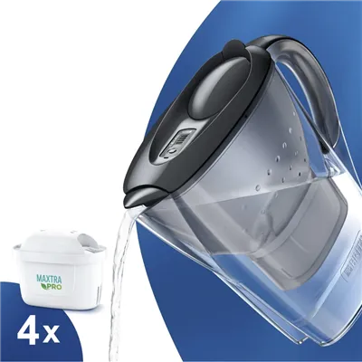 Brita Marella grafitová filtrační konvice 2,4 l + 4 ks filtru Maxtra Pro Pure Performance