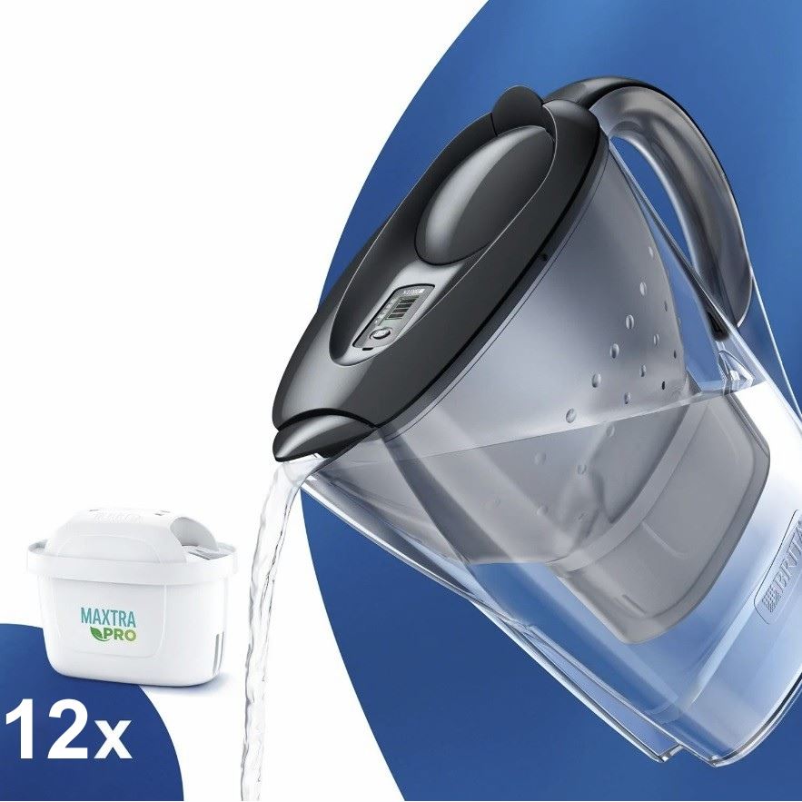Levně Brita Marella 2,4 l grafit + 12 ks MX Pro PO 2024