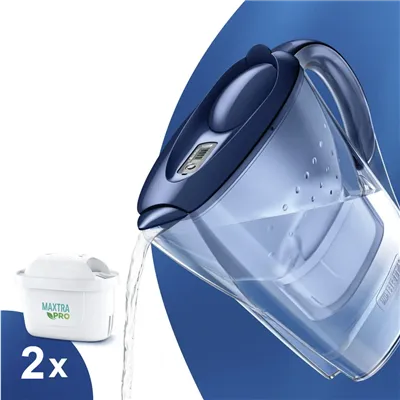Brita Marella modrá filtrační konvice 2,4 l + 2 ks filtru Maxtra Pro Pure Performance