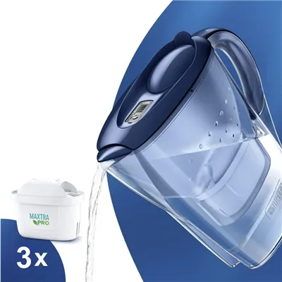 Brita Marella modrá filtrační konvice 2,4 l + 3 ks filtru Maxtra Pro Pure Performance