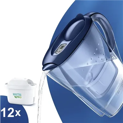 Brita Marella modrá filtrační konvice 2,4 l + 12 ks filtru Maxtra Pro Pure Performance