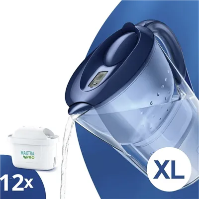 Brita Marella modrá XL filtrační konvice 3,5 l + 12 ks filtru Maxtra Pro Pure Performance