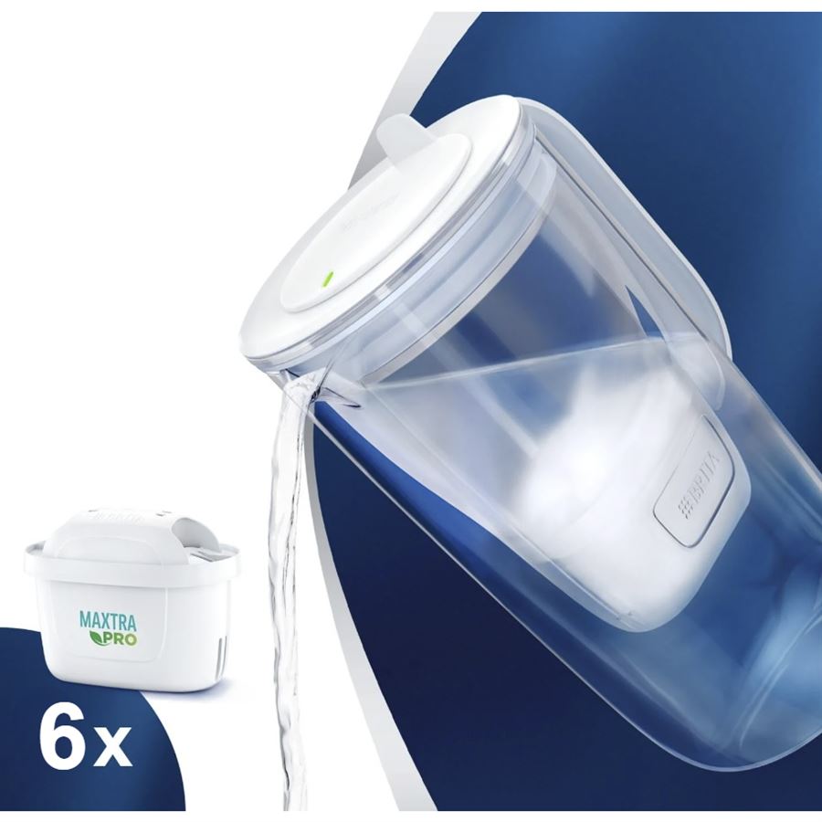 Levně Brita Glass Bottle Model One skleněná filtrační konvice 2,5 l + 6 ks filtru Maxtra Pro Plus Performance