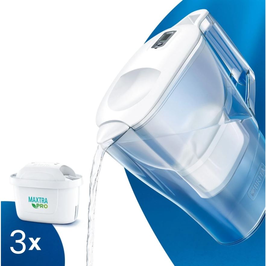 Levně Brita Aluna 2,4 l bílá + MX Pro PO 2024 3 ks