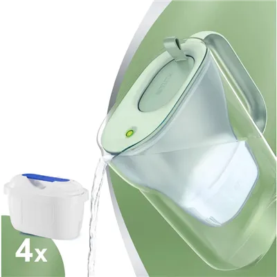Brita Style Eco zelená filtrační konvice + 4 ks filtru FilterLogic FL-402H