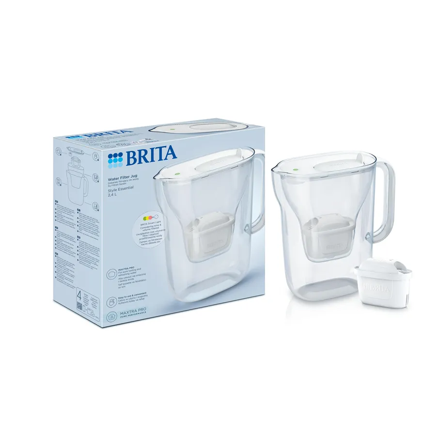 BRITA Style Essential bílá filtrační konvice 2,4 l+ 1 ks filtru Maxtra Pro Pure Performance