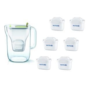 Filtrační konvice Brita Fill & Enjoy Style limetková + 6 ks Maxtra Plus