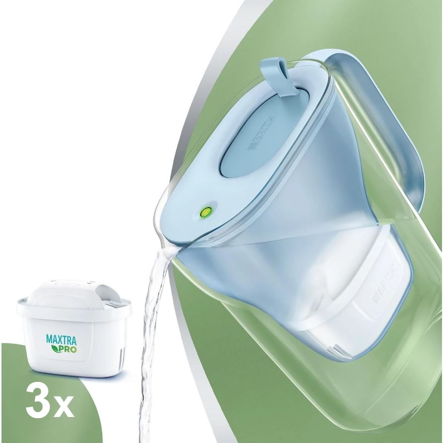 Levně Brita Style Eco modrá filtrační konvice + 3 ks filtru Maxtra Pro Pure Performance