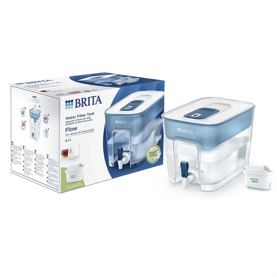 Brita Flow filtrační zásobník na vodu modrá 8,2 l + 12 ks filtrů Maxtra Pro Pure Performance