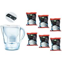Filtrační konvice Brita Marella Cool bílá + 6 ks Filter Logic FL-402H