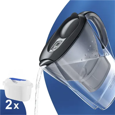 Brita Marella grafitová filtrační konvice 2,4 l + 2 ks filtru FilterLogic FL-402H
