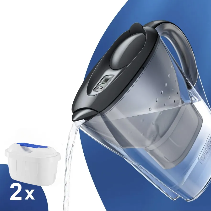 Brita Marella grafitová filtrační konvice 2,4 l + 2 ks filtru FilterLogic FL-402H
