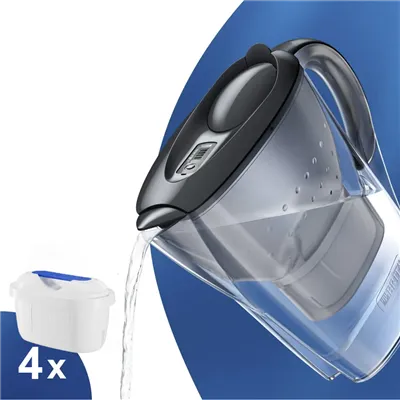 Brita Marella grafitová filtrační konvice 2,4 l + 4 ks filtru FilterLogic FL-402H