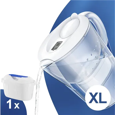 Filtrační konvice Brita Marella XL bílá + 1 ks Filter Logic FL-402H