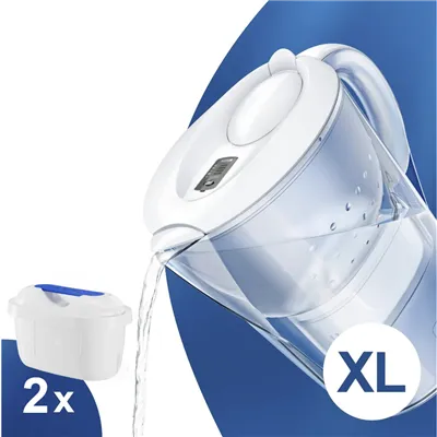 Filtrační konvice Brita Marella XL bílá + 2 ks Filter Logic FL-402H
