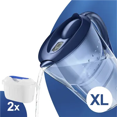 Filtrační konvice Brita Marella XL modrá + 2 ks Filter Logic FL-402H