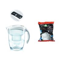 Filtrační konvice Brita Elemaris XL Meter bílá + 1 ks Filter Logic FL-402H