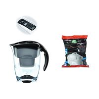 Filtrační konvice Brita Elemaris XL Meter černá + 1 ks Filter Logic FL-402H