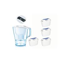 Filtrační konvice Brita Aluna XL Memo bílá + 4 ks Filter Logic FL-402H