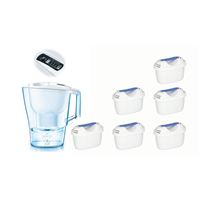 Filtrační konvice Brita Aluna XL Memo bílá + 6 ks Filter Logic FL-402H