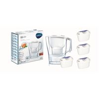 Filtrační konvice Brita Aluna Memo bílá + 4 ks Filter Logic FL-402H