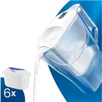 Filtrační konvice Brita Aluna Memo bílá + 6 ks Filter Logic FL-402H