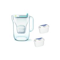 Filtrační konvice Brita Fill & Enjoy Style modrá + 2 ks Filter Logic FL-402H