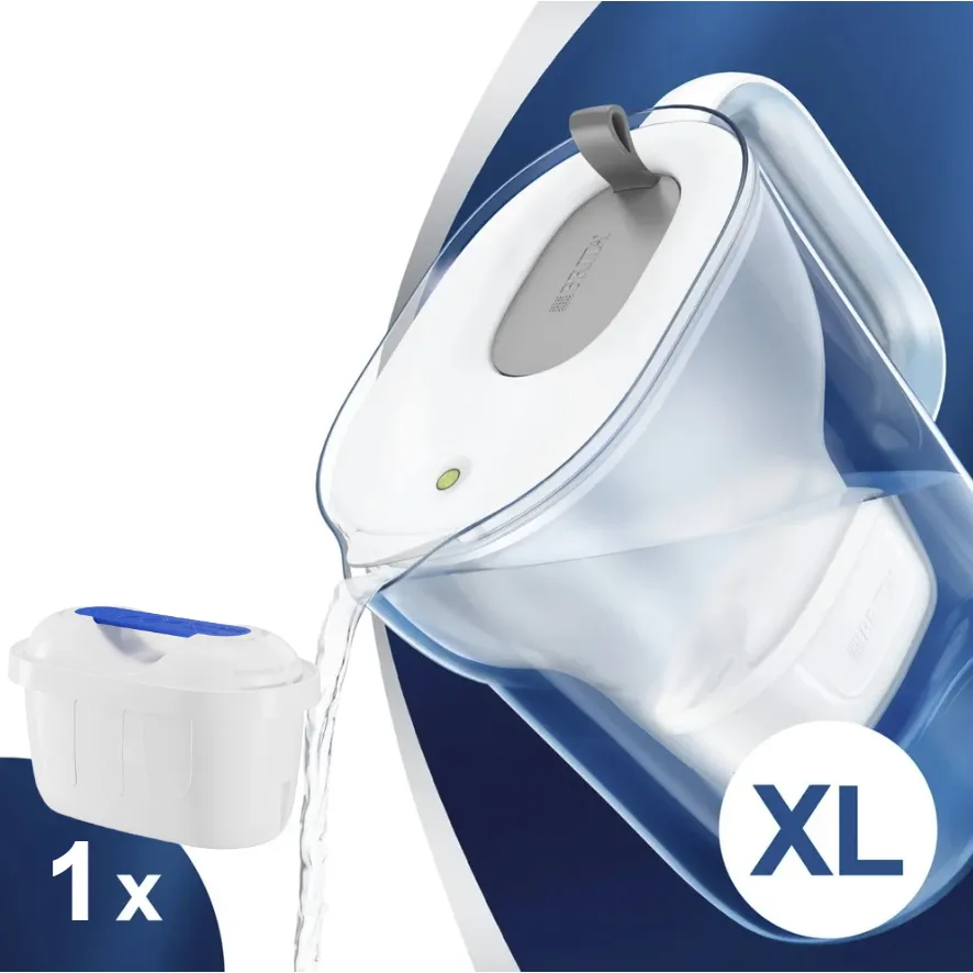 Filtrační konvice Brita Style XL šedá 3,6 l + 1 ks filtru Filter Logic FL-402H