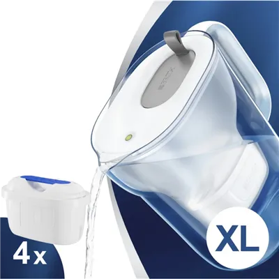 Filtrační konvice Brita Style XL šedá 3,6 l + 4 ks filtru Filter Logic FL-402H