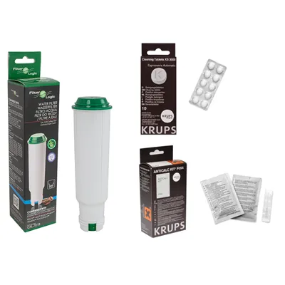 Filter Logic CFL-701B filtr za Krups F08801 + F0540010 odvápňovač + XS300010 čisticí tablety