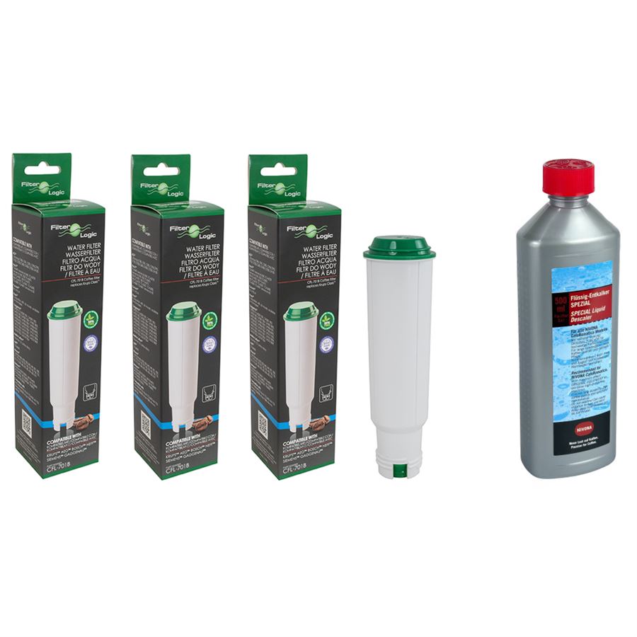 Filter Logic CFL-701B (za Nivona Claris NIRF700) 3 ks + NIRK 703 odstraňovač vodního kamene 500 ml