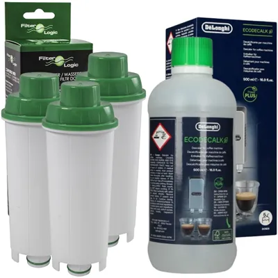 Filter Logic CFL-950B filtr (za DeLonghi DLS C002) 3 ks + DeLonghi EcoDecalk odvápňovač 500 ml
