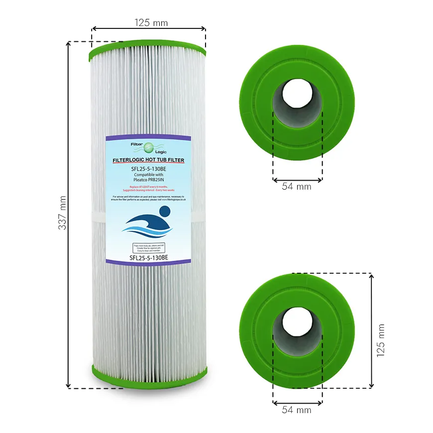 Filter Logic SFL25-5-13OBE filtrační kartuše pro bazény, vířivky a SPA (Pleatco PRB25IN, Unicel C-4326, Darlly SC704)