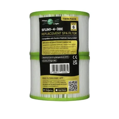 FilterLogic SFLIN1-4-3BE filtr do vířivky Intex 29001  S1, Pure Spa, Pleatco PIN4 PAIR