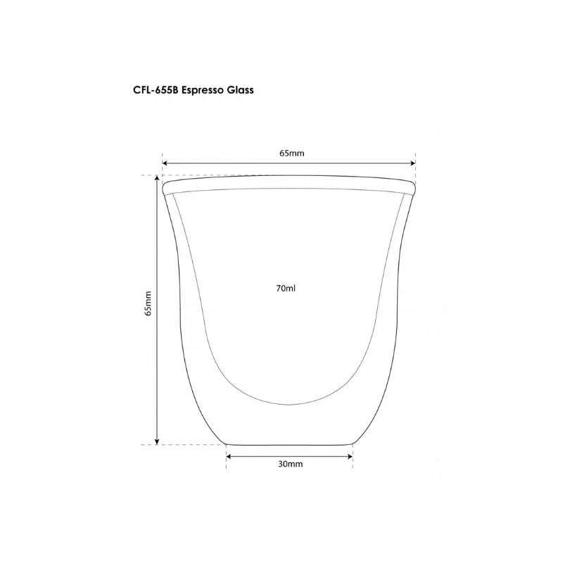 Filter Logic CFL-655B Espresso skleničky 2 ks 70 ml