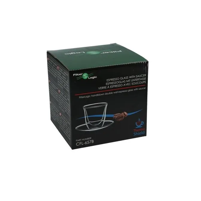Filter Logic CFL-657 Espresso sklenička s podšálkem 70 ml 2 ks