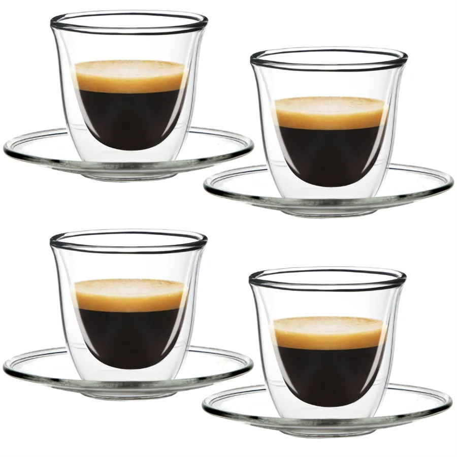 Filter Logic CFL-657 Espresso sklenička s podšálkem 70 ml 4 ks