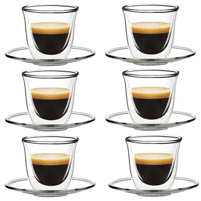 Filter Logic CFL-657 Espresso sklenička s podšálkem 70 ml 6 ks
