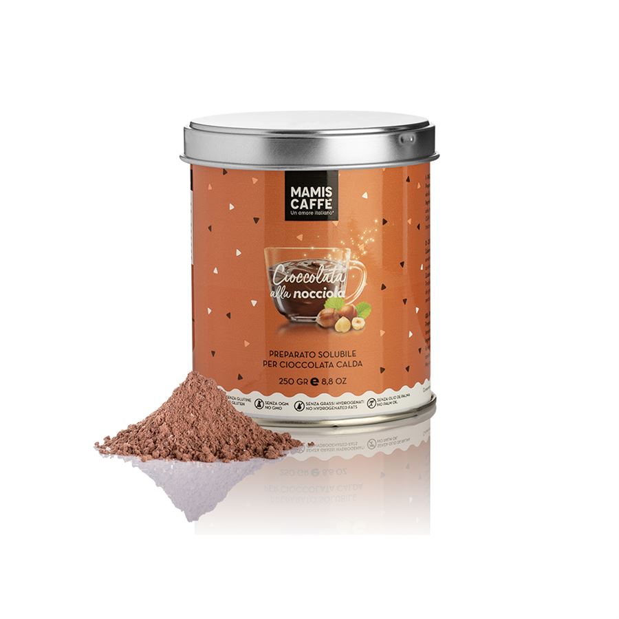 Mami´s Caffé Choco lískový oříšek plechovka 250 g 