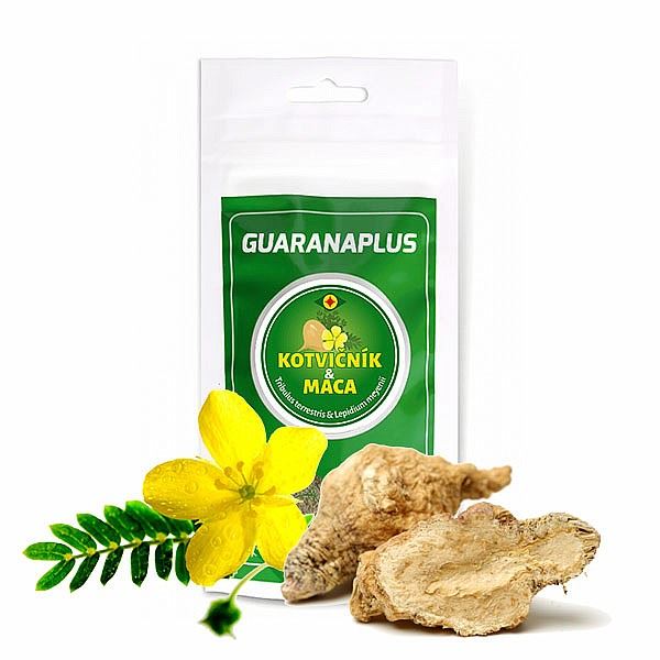 Levně Guaranaplus Kotvičník + Maca, 100 kapslí