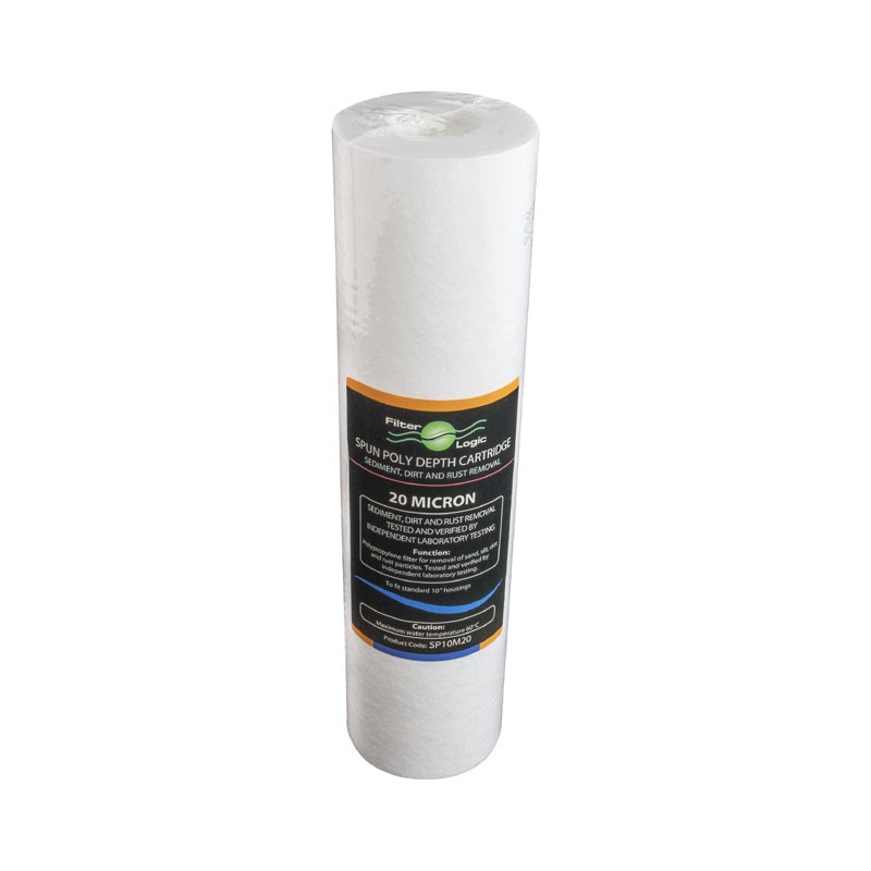 Filter Logic SP10M20 polypropylenový mechanický filtr PP 10" Slimline 20 µm