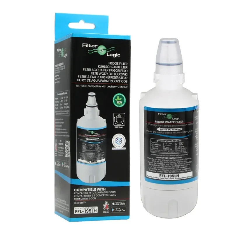 FiltrLogic FFL-195LH filtr do lednice (kompatibilní s Liebherr 7440002, Miele 7440000) 2 ks