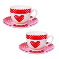 Orion hrnek porcelánový + podšálek TEČKA 280 ml 2 ks